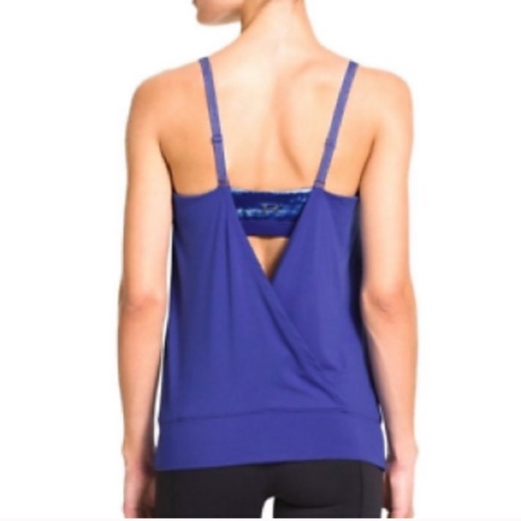 Under Armour Tops - Under Armour UA Studio Semi-Fitted Bra Tank-Blue